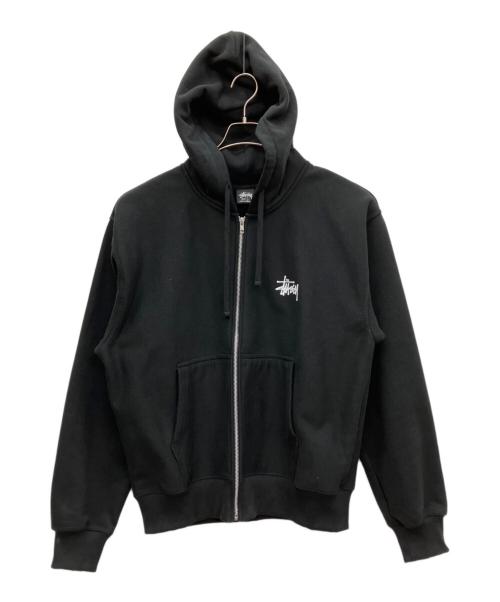 stussy（ステューシー）stussy (ステューシー) ロゴジップパーカー ブラック サイズ:Lの古着・服飾アイテム