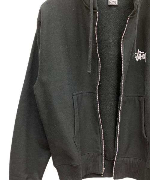 stussy（ステューシー）stussy (ステューシー) ロゴジップパーカー ブラック サイズ:Lの古着・服飾アイテム