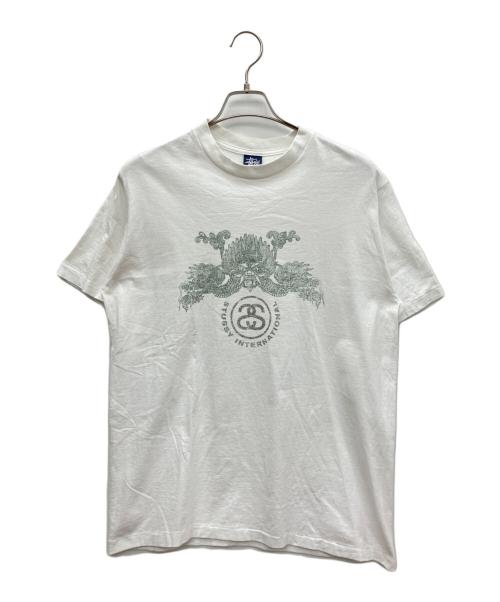 stussy（ステューシー）stussy (ステューシー) 半袖Tシャツ ホワイト サイズ:SIZE Lの古着・服飾アイテム