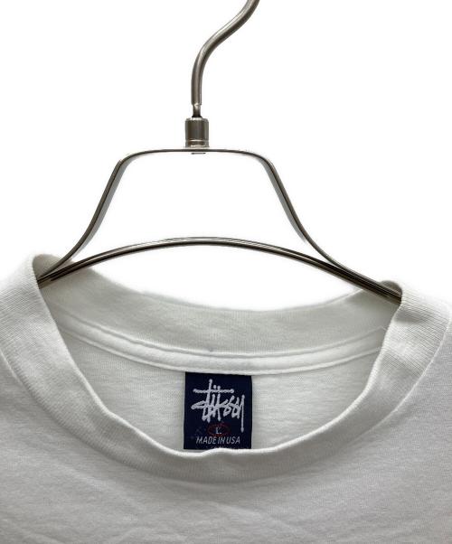 stussy（ステューシー）stussy (ステューシー) 半袖Tシャツ ホワイト サイズ:SIZE Lの古着・服飾アイテム