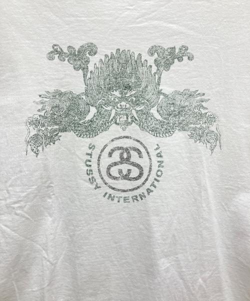 stussy（ステューシー）stussy (ステューシー) 半袖Tシャツ ホワイト サイズ:SIZE Lの古着・服飾アイテム