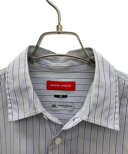 MAISON SPECIAL（メゾンスペシャル）MAISON SPECIAL (メゾンスペシャル) 長袖シャツ ブルー サイズ:SIZE 46の古着・服飾アイテム