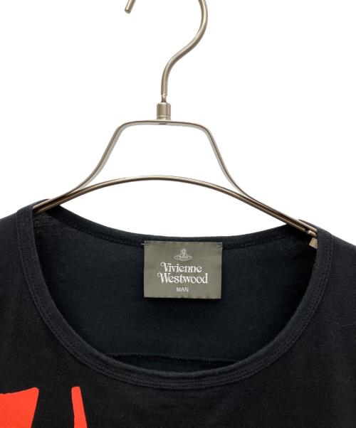 Vivienne Westwood man（ヴィヴィアン ウェストウッド マン）Vivienne Westwood man (ヴィヴィアン ウェストウッド マン) プリントTシャツ ブラック サイズ:SIZE Fの古着・服飾アイテム