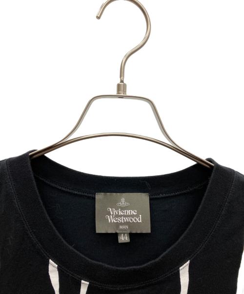 Vivienne Westwood man（ヴィヴィアン ウェストウッド マン）Vivienne Westwood man (ヴィヴィアン ウェストウッド マン) プリントTシャツ ブラック サイズ:SIZE L (44)の古着・服飾アイテム