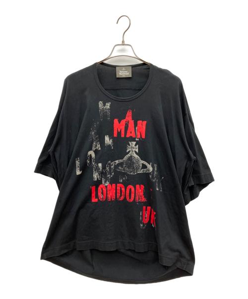 Vivienne Westwood man（ヴィヴィアン ウェストウッド マン）Vivienne Westwood man (ヴィヴィアン ウェストウッド マン) プリントTシャツ ブラック サイズ:SIZE Fの古着・服飾アイテム