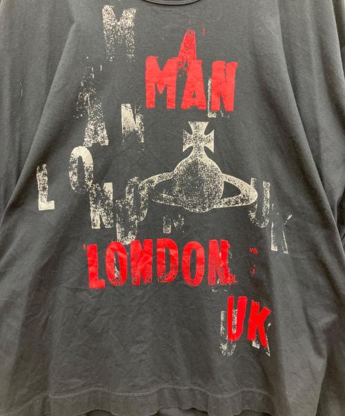 Vivienne Westwood man（ヴィヴィアン ウェストウッド マン）Vivienne Westwood man (ヴィヴィアン ウェストウッド マン) プリントTシャツ ブラック サイズ:SIZE Fの古着・服飾アイテム