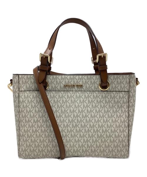 MICHAEL KORS（マイケルコース）MICHAEL KORS (マイケルコース) ショルダーバッグ ホワイトの古着・服飾アイテム