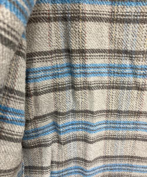 big mac（ビッグマック）BIG MAC (ビッグマック) ネルシャツ ホワイト×ブルー サイズ:SIZE Mの古着・服飾アイテム