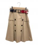 BLUE LABEL CRESTBRIDGEブルーレーベルクレストブリッジ）の古着「ひざ丈スカート」｜ベージュ