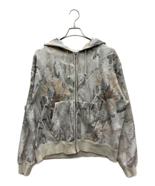 BEAMS（ビームス）BEAMS (ビームス) ジップパーカー グレー×ホワイト サイズ:SIZE Sの古着・服飾アイテム