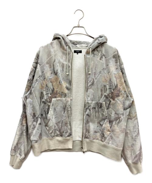 BEAMS（ビームス）BEAMS (ビームス) ジップパーカー グレー×ホワイト サイズ:SIZE Sの古着・服飾アイテム