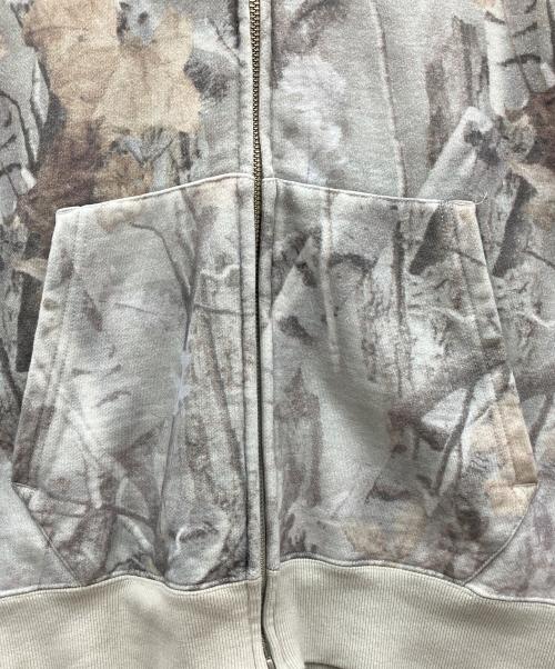 BEAMS（ビームス）BEAMS (ビームス) ジップパーカー グレー×ホワイト サイズ:SIZE Sの古着・服飾アイテム