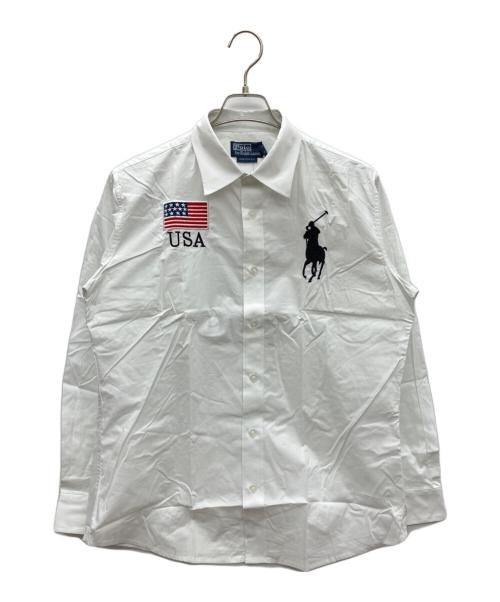 POLO RALPH LAUREN（ポロ・ラルフローレン）POLO RALPH LAUREN (ポロ・ラルフローレン) CUSTOＭ FIT ホワイト サイズ:SIZE L 未使用品の古着・服飾アイテム