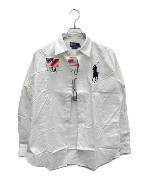 POLO RALPH LAUREN（ポロ・ラルフローレン）POLO RALPH LAUREN (ポロ・ラルフローレン) CUSTOＭ FIT ホワイト サイズ:SIZE L 未使用品の古着・服飾アイテム
