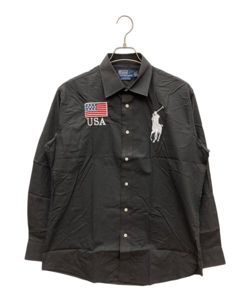 POLO RALPH LAUREN（ポロ・ラルフローレン）POLO RALPH LAUREN (ポロ・ラルフローレン) CUSTOM FIT ブラック サイズ:SIZE L 未使用品の古着・服飾アイテム
