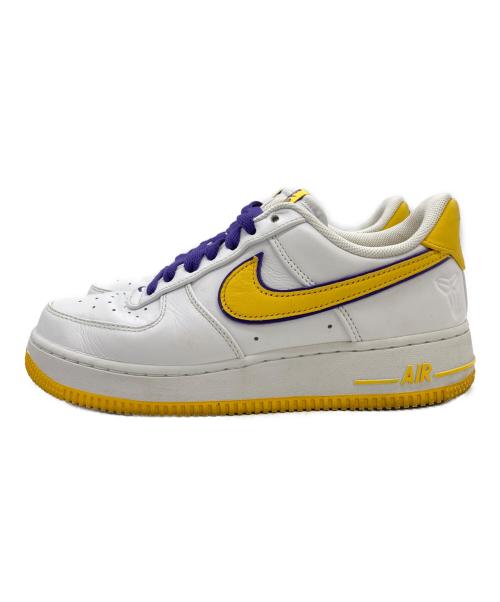 NIKE（ナイキ）NIKE (ナイキ) Kobe Bryant × Nike Air Force 1 Low Retro QS ホワイト×イエロー×パープル サイズ:SIZE 25cmの古着・服飾アイテム
