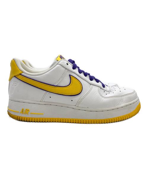 NIKE（ナイキ）NIKE (ナイキ) Kobe Bryant × Nike Air Force 1 Low Retro QS ホワイト×イエロー×パープル サイズ:SIZE 25cmの古着・服飾アイテム