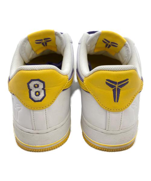 NIKE（ナイキ）NIKE (ナイキ) Kobe Bryant × Nike Air Force 1 Low Retro QS ホワイト×イエロー×パープル サイズ:SIZE 25cmの古着・服飾アイテム