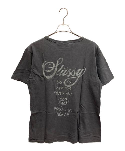 stussy（ステューシー）stussy (ステューシー) Champion (チャンピオン) 半袖カットソー ブラック サイズ:SIZE XLの古着・服飾アイテム
