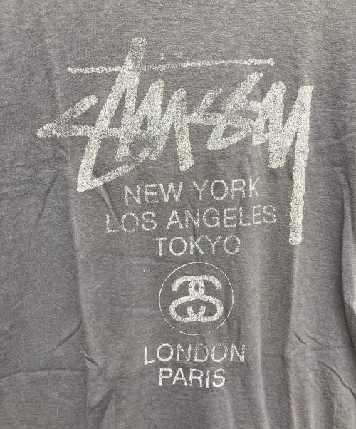 stussy（ステューシー）stussy (ステューシー) Champion (チャンピオン) 半袖カットソー ブラック サイズ:SIZE XLの古着・服飾アイテム