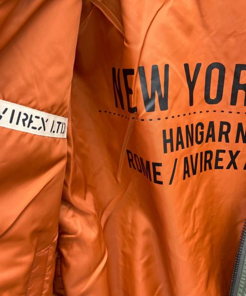 AVIREX（アヴィレックス）AVIREX (アヴィレックス) リフレクトステンシルMA-1ジャケット カーキ サイズ:SIZE 2XLの古着・服飾アイテム