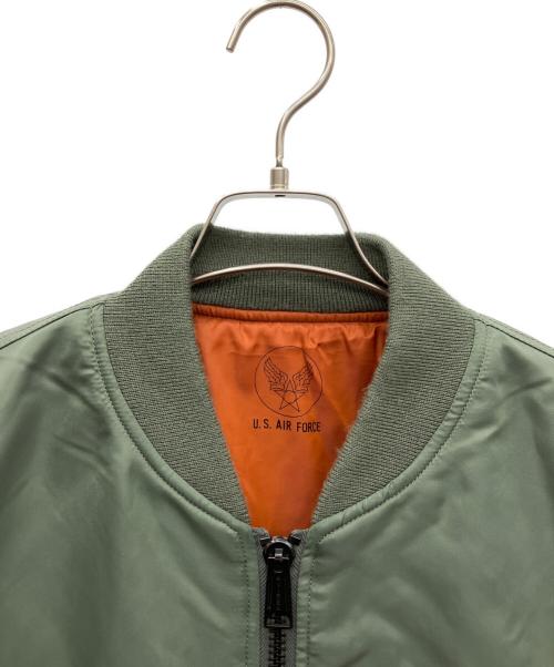 AVIREX（アヴィレックス）AVIREX (アヴィレックス) リフレクトステンシルMA-1ジャケット カーキ サイズ:SIZE 2XLの古着・服飾アイテム