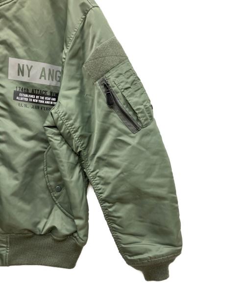 AVIREX（アヴィレックス）AVIREX (アヴィレックス) リフレクトステンシルMA-1ジャケット カーキ サイズ:SIZE 2XLの古着・服飾アイテム