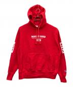 Champion REVERSE WEAVEチャンピオン リバース ウィーブ）の古着「プルオーバーパーカー」｜レッド