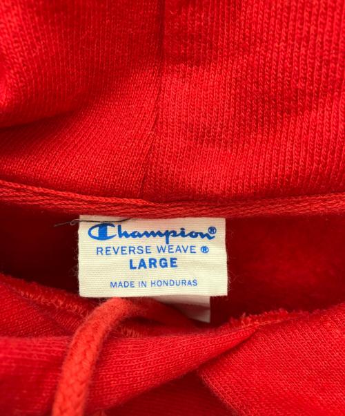 Champion REVERSE WEAVE（チャンピオン リバース ウィーブ）Champion REVERSE WEAVE (チャンピオン リバース ウィーブ) プルオーバーパーカー レッド サイズ:Lの古着・服飾アイテム