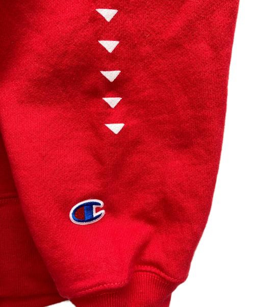 Champion REVERSE WEAVE（チャンピオン リバース ウィーブ）Champion REVERSE WEAVE (チャンピオン リバース ウィーブ) プルオーバーパーカー レッド サイズ:Lの古着・服飾アイテム