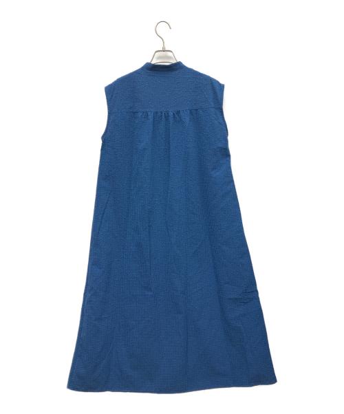 Droite lautreamont（ドロワットロートレアモン）Droite lautreamont (ドロワットロートレアモン) 半袖ワンピース ブルー サイズ:2 未使用品の古着・服飾アイテム