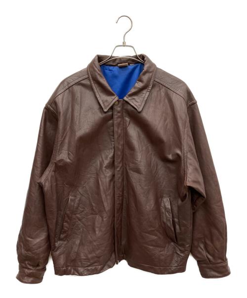 MERIT AWARDS（メリトアワーズ）MERIT AWARDS (メリトアワーズ) レザージャケット ブラウン サイズ:SIZE Lの古着・服飾アイテム
