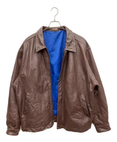MERIT AWARDS（メリトアワーズ）MERIT AWARDS (メリトアワーズ) レザージャケット ブラウン サイズ:SIZE Lの古着・服飾アイテム