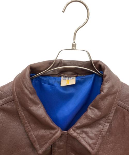 MERIT AWARDS（メリトアワーズ）MERIT AWARDS (メリトアワーズ) レザージャケット ブラウン サイズ:SIZE Lの古着・服飾アイテム