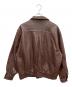 MERIT AWARDS (メリトアワーズ) レザージャケット ブラウン サイズ:SIZE L：10000円