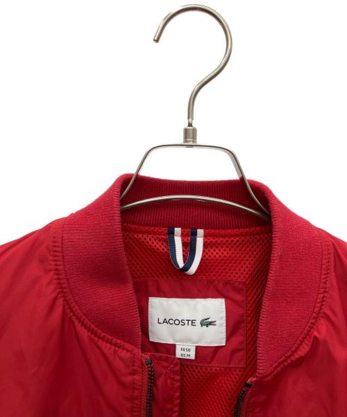 LACOSTE（ラコステ）LACOSTE (ラコステ) ナイロンジャケット レッド サイズ:SIZE Mの古着・服飾アイテム
