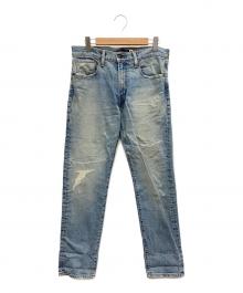 LEVI'S MADE&CRAFTED（リーバイスメイドクラフテッド）の古着「TAPER ダメージ加工デニムパンツ」｜ブルー