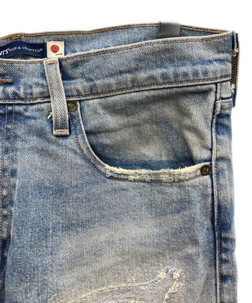 LEVI'S MADE&CRAFTED（リーバイスメイドクラフテッド）LEVI'S MADE&CRAFTED (リーバイスメイドクラフテッド) TAPER ダメージ加工デニムパンツ ブルー サイズ:SIZE 83.5cm (W33)の古着・服飾アイテム