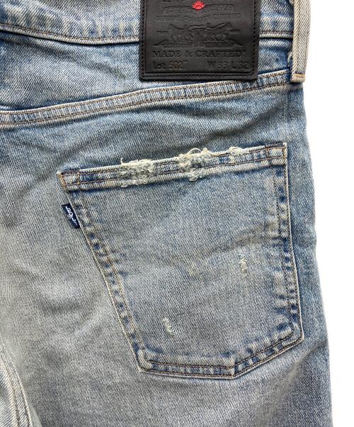 LEVI'S MADE&CRAFTED（リーバイスメイドクラフテッド）LEVI'S MADE&CRAFTED (リーバイスメイドクラフテッド) TAPER ダメージ加工デニムパンツ ブルー サイズ:SIZE 83.5cm (W33)の古着・服飾アイテム