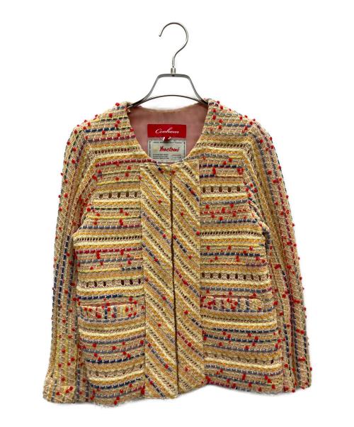 Coohem（コーヘン）Coohem (コーヘン) ツイードセットアップ イエロー サイズ:36の古着・服飾アイテム