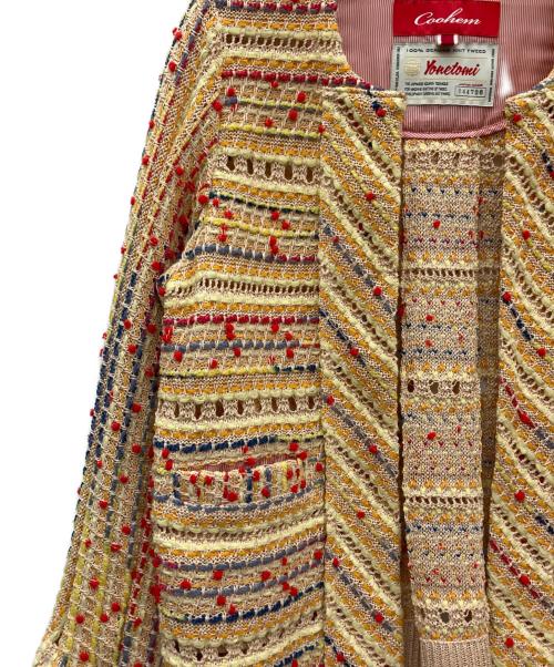 Coohem（コーヘン）Coohem (コーヘン) ツイードセットアップ イエロー サイズ:36の古着・服飾アイテム