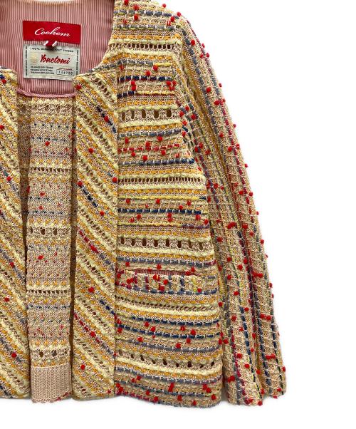 Coohem（コーヘン）Coohem (コーヘン) ツイードセットアップ イエロー サイズ:36の古着・服飾アイテム