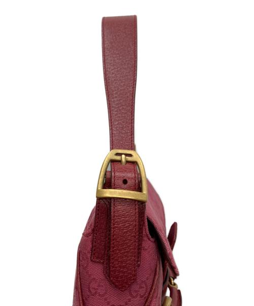 GUCCI（グッチ）GUCCI (グッチ) ホースビットワンショルダーバッグ ピンクの古着・服飾アイテム