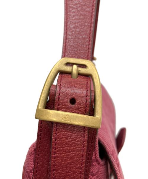 GUCCI（グッチ）GUCCI (グッチ) ホースビットワンショルダーバッグ ピンクの古着・服飾アイテム