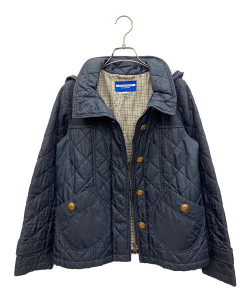 BURBERRY BLUE LABEL（バーバリー ブルー レーベル）BURBERRY BLUE LABEL (バーバリー ブルー レーベル) キルティングジャケット ネイビー サイズ:40の古着・服飾アイテム