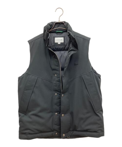 LACOSTE（ラコステ）LACOSTE (ラコステ) 耐水透湿ピケダウンベスト ブラック サイズ:52の古着・服飾アイテム