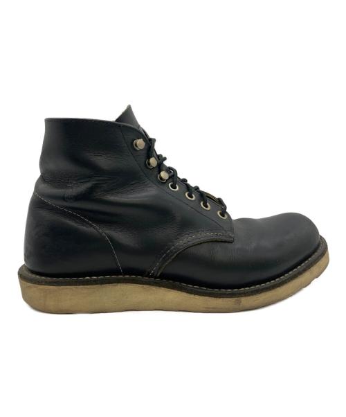 RED WING（レッドウィング）RED WING (レッドウィング) プレーントゥ・ワークブーツ ブラック サイズ:USA7Dの古着・服飾アイテム