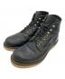 RED WING（レッドウィング）の古着「プレーントゥ・ワークブーツ」｜ブラック