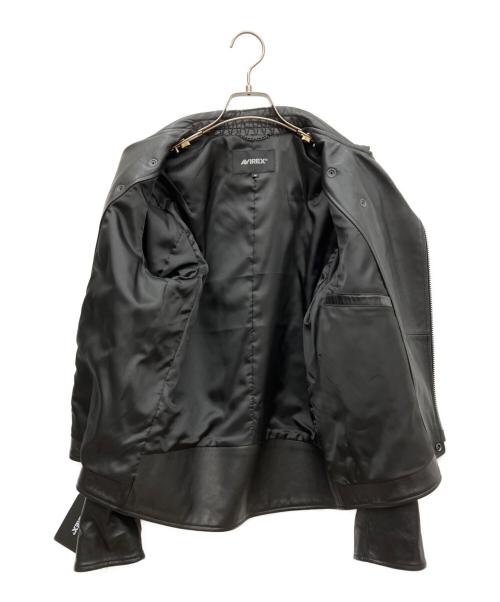 AVIREX（アヴィレックス）AVIREX (アヴィレックス) ライダースジャケット ブラック サイズ:M 未使用品の古着・服飾アイテム