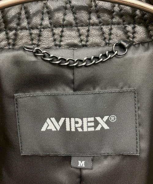 AVIREX（アヴィレックス）AVIREX (アヴィレックス) ライダースジャケット ブラック サイズ:M 未使用品の古着・服飾アイテム